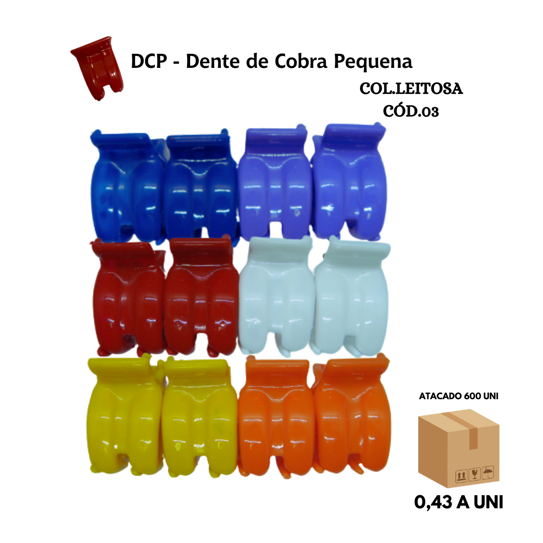 Piranha de Cabelo Dente de Cobra Pequena 600 Unidades - Imagem 4