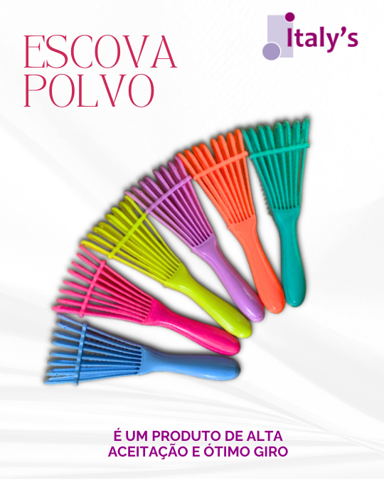 Kit de escovas com 3 escovas Mini mágica, Pente Fino e Polvo - Imagem 4